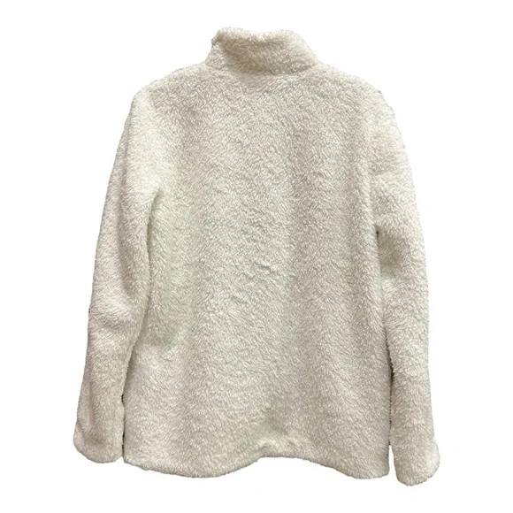 Patagonia Women's Los Gatos Fleece White Logo Jacket SZ L - Picture 8 of 16